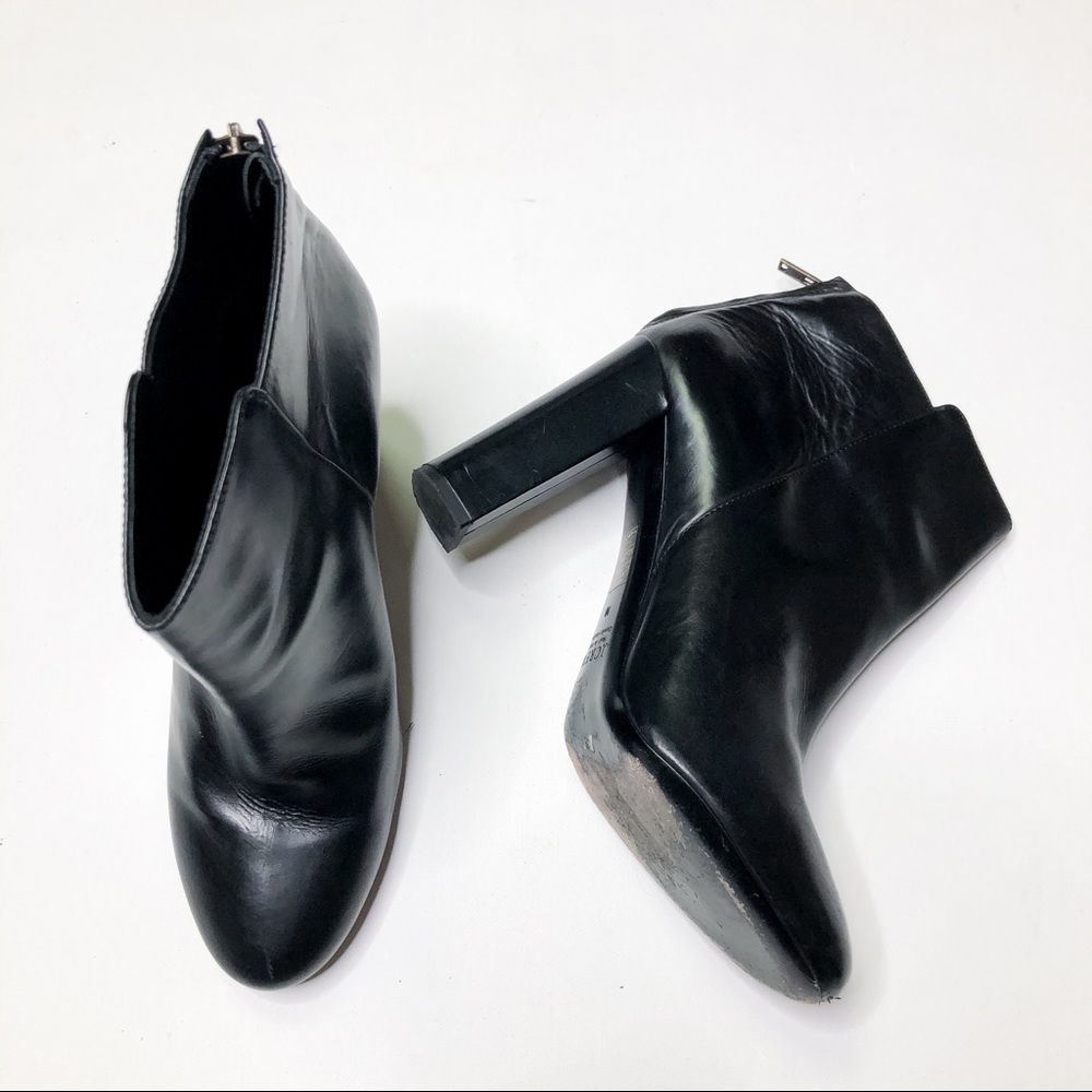 J. Crew Collection Leather Ankle Boots Black 10